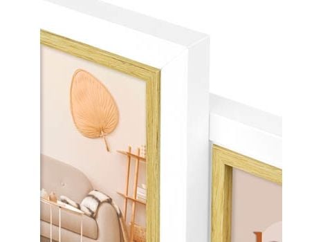ZEP Ayas 6Q, Bilderammesett, MDF, Hvit, Vegg, 10 x 15 cm, Landskap/portrett