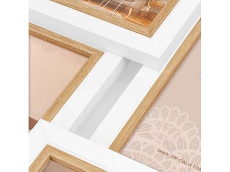 ZEP Ayas 6Q, Bilderammesett, MDF, Hvit, Vegg, 10 x 15 cm, Landskap/portrett