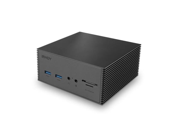 Lindy 43378, Koblet med ledninger (ikke trådløs), USB 3.2 Gen 2 (3.1 Gen 2) Type-C, 10,100 Mbit/s, Grå, MicroSD (TransFlash), SD, 5 Gbit/s