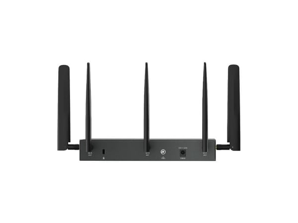 TP-Link Omada ER706W-4G, Wi-Fi 6 (802.11ax), Dobbelbånd (2.4 GHz / 5 GHz), Ethernet/bredbåndsforbindelse, 4G, Sort, Skrivebord/stolperuter