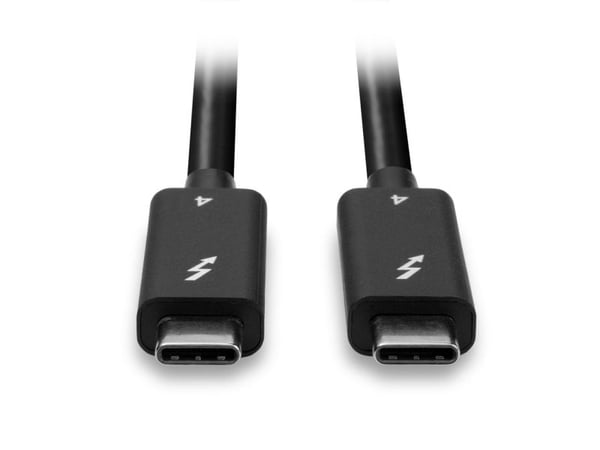 Lindy 31121, Hankjønn, Hankjønn, 2 m, 40 Gbit/s, Svart, Nickel