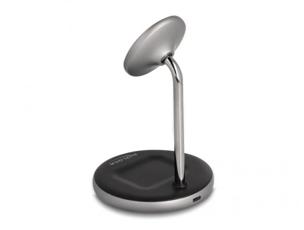 DeLOCK 66468, Sisätila, USB, Langaton lataaminen, 1 m, musta, Harmaa, Valkoinen