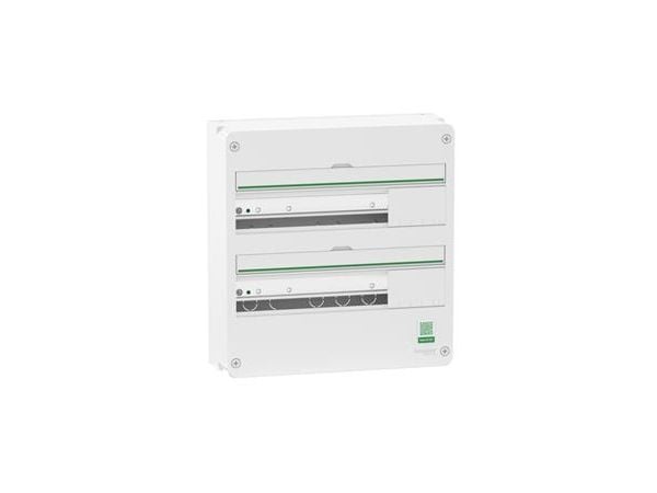 SCHNEIDER ELECTRIC Ryhmäkeskus seinään asennettava ryhmäkeskus Resi9 CX-keskus 2 riviä 18 moduulia Valkoinen RAL9003 ilman ovea