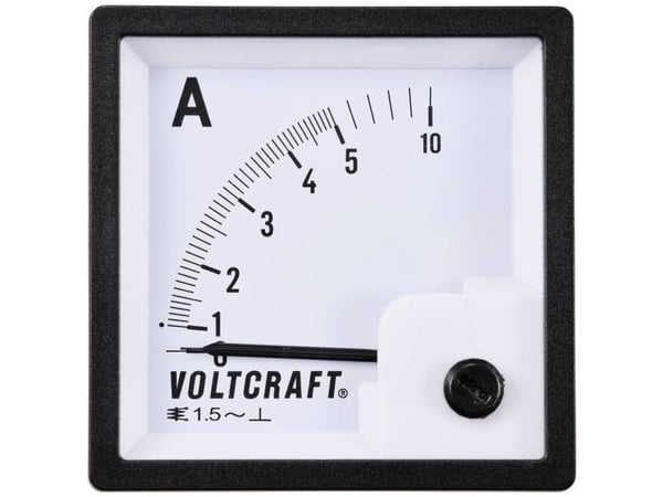 VOLTCRAFT AM-72X72/5A analogt installasjonsmåleinstrument 5 A bløtt jern