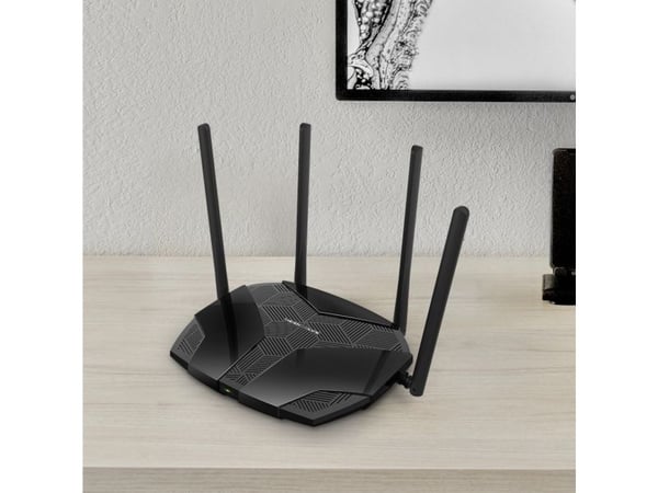 TP-Link MR70X, Wi-Fi 6 (802.11ax), Dual-band (2,4 GHz / 5 GHz), Nätverksansluten (Ethernet), Svart, Bordsrouter