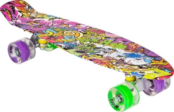 Enero skateboard i plast 22" graffiti