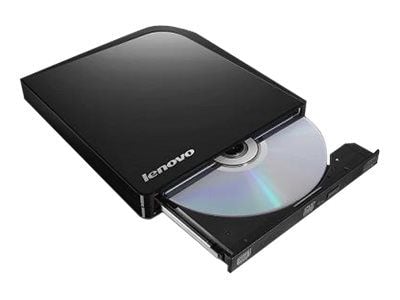 Lenovo USB Portable DVD Burner - Platestasjon - DVD±RW (±R DL) / DVD-RAM - 8x8x5x - USB 2.0 - ekstern