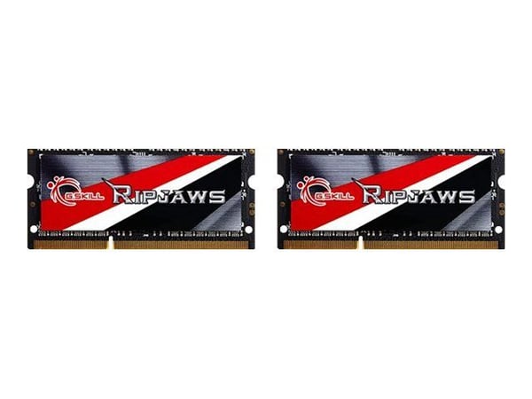 G.Skill Ripjaws F3-1600C11D-16GRSL - DDR3L - sett - 16 GB: 2 x 8 GB - SO DIMM 204-pin - 1600 MHz / PC3-12800 - CL11 - 1.35 V - ikke-bufret - ikke-ECC