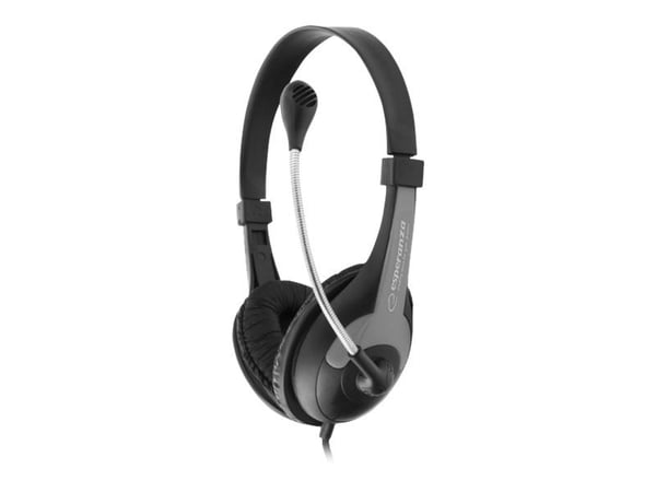 Esperanza ROOSTER - Headset - fullstorlek - kabelansluten - svart/grå