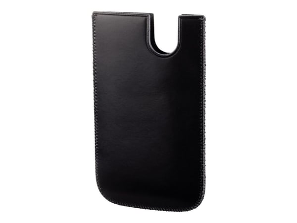 Hama Mobile Phone Sleeve "Balance" - Beskyttelsesmuffe for mobiltelefon - ekte skinn - svart - for Samsung Galaxy Note