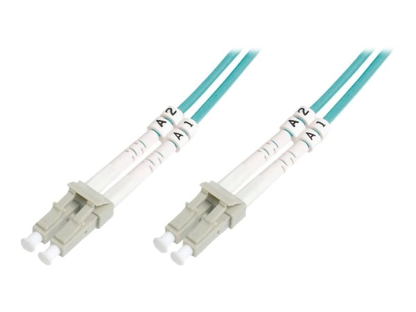 DIGITUS Professional - Koblingskabel - LC multimodus (hann) til LC multimodus (hann) - fiberoptisk - dupleks - 50 / 125 mikroner - OM3 - halogenfri...