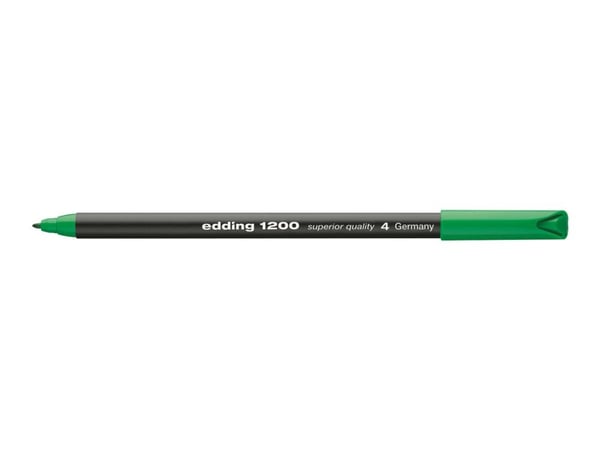 edding 1200 - Fibertuppenn - grønn - vannbasert blekk - 0.5-1 mm