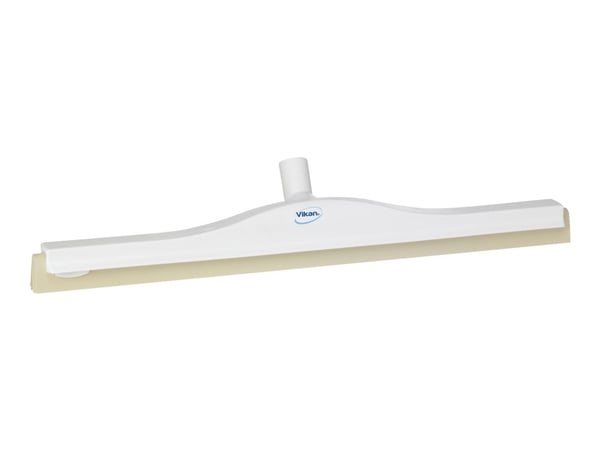 Gulvskrape, Vikan, 60x10x7,5 cm, hvit, cellegummi/PP, 60 cm, med svingledd og dobbeltblad Gulvskrape, Vikan, 60x10x7,5 cm, hvit, cellegummi/PP, 60 cm, med svingledd og dobbeltblad