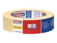 Tesa 4323 - Maskeringstape - 19 mm x 50 m - lett kreppet papir - lys beige