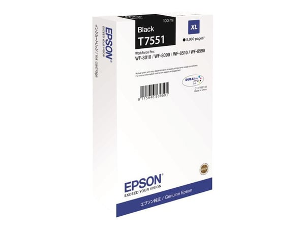 Epson Ink Cartridge XL Black, Väriainepohjainen muste, 1 kpl