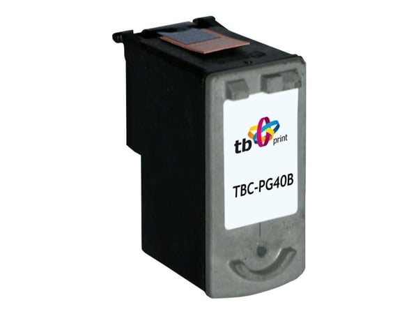 TB - 22 ml - svart - kompatibel - återanvänd - bläckpatron (alternativ för: Canon PG-40) - för Canon FAX JX210; PIXMA iP1900, iP2600, MP140, MP190,...