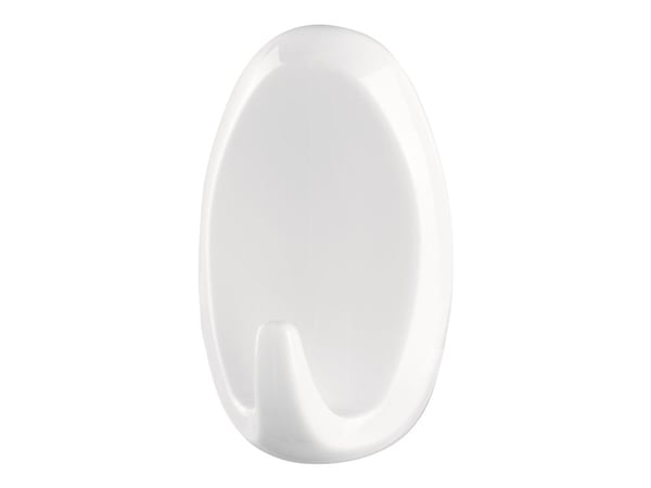 Tesa Powerstrips Large Oval - Selvklebende krok - hvit (en pakke 2)