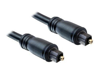 Delock - Digital audiokabel (optisk) - TOSLINK hann til TOSLINK hann - 1 m - svart