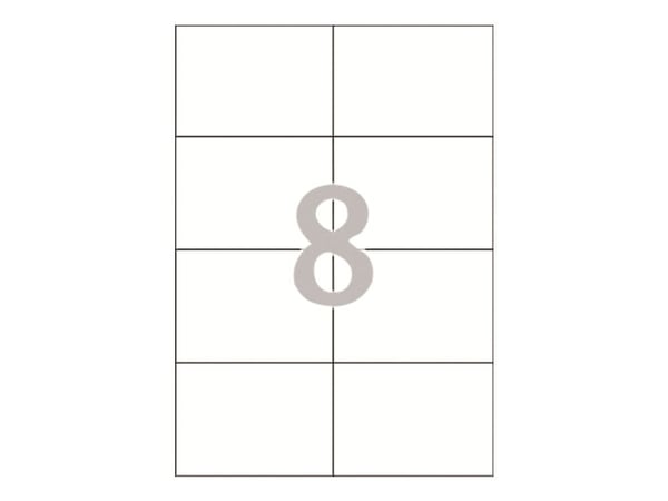 Avery - Hvit - 105 x 74 mm 800 etikett(er) (100 ark x 8) flerbruks merkelapper