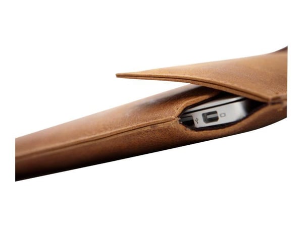 dbramante1928 - Læder sleeve til notebook - 15" - gylden tan