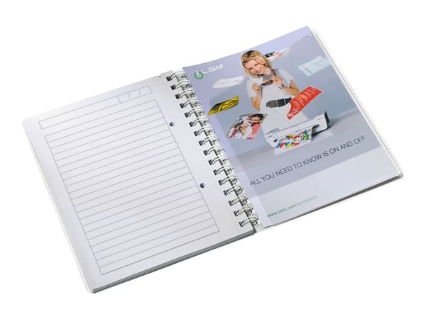 Notesblok Leitz WOW PP A5 linjeret 80 gram 80 ark Blå - (6 stk.)