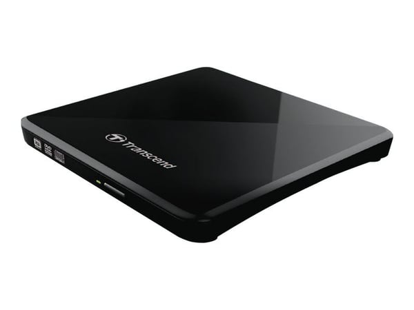 Transcend 8X DVDS-K - Platestasjon - DVD±RW (±R DL) / DVD-RAM - 8x/8x/5x - USB 2.0 - ekstern - svart