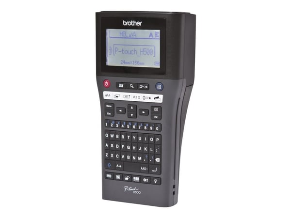 Brother P-Touch PT-H500 - Etikettilappu - S/H - lämpösiirto - Rulla (2,4 cm) - 180 dpi - jopa 20 mm/s - USB 2.0 - leikkuri - 7 tulostuslinjaa