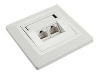 Solarix SX9-2-6-UTP-WH - Uppoasennettava pistorasia - CAT 6 - UTP - RJ-45 - valkoinen Solarix SX9-2-6-UTP-WH - Uppoasennettava pistorasia - CAT 6 - UTP - RJ-45 - valkoinen