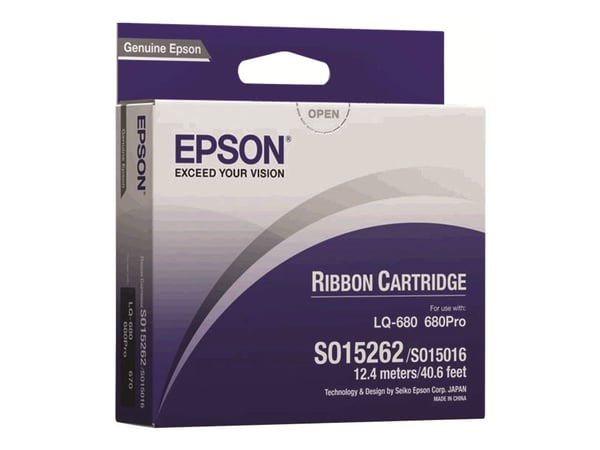 Epson - Svart - stoffbånd for skriver - for LQ 1060, 2500, 2500+, 2550, 670, 680, 680Pro