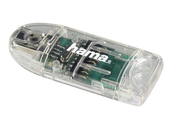 Hama - Kortleser - 8-i-1 (MMC, SD, miniSD, microSD, MMCplus, SDHC) - USB 2.0