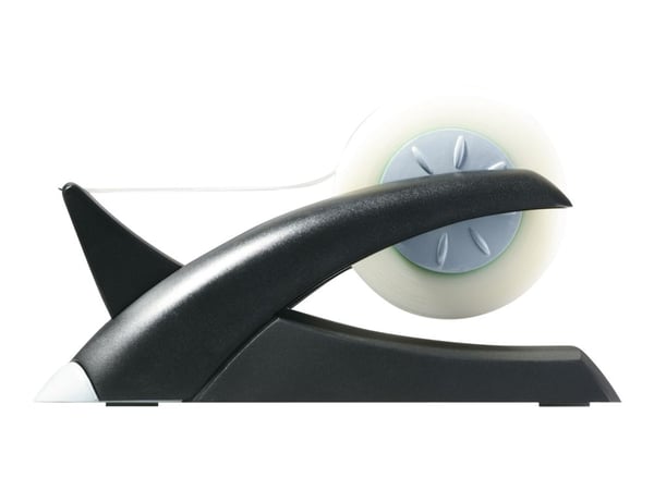 DURABLE VEGAS - Dispenser med kontortape - skrivebord - 19 mm x 33 m - svart dispenser, matt gjennomsiktig tape