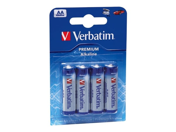 Verbatim - Batteri 4 x AA-type - Alkalisk