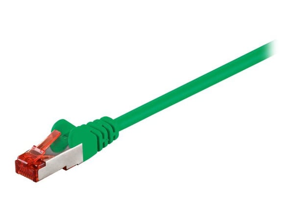 goobay - Liitäntäjohto - RJ-45 (uros) RJ-45 (uros) - 50 cm - SFTP, PiMF - CAT 6 - muotoiltu, solmuton - vihreä