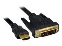 MicroConnect - Adapterkabel - HDMI hann til DVI-D hann - 1 m - svart