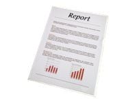 Esselte - L-formet mappe - for A4 (210 x 297 mm) - gjennomsiktig (en pakke 100)