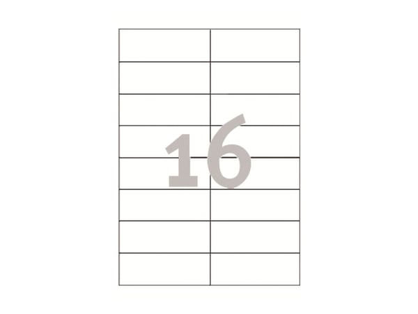 Avery Universal Labels, White 105x37mm, 105 x 37, 1600 kpl, 100 arkkia