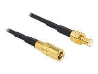 Delock - Antennekabel - SMB hunn til SMB hann - 3 m - svart