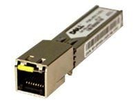 Dell - SFP-sändar/mottagarmodul (mini-GBIC) - 1GbE - 1000Base-T - RJ-45 - för Networking N2024, N2048, N3024, N3048, N4032, N4064, X1018, X4012; Ne...