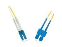 MicroConnect - Nettverkskabel - LC/UPC-enkeltmodus (hann) til SC/UPC-enkeltmodus (hann) - 0.5 m - fiberoptisk - 9 / 125 micron - OS1 - gul