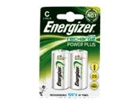 Energizer Accu Recharge Power Plus - Batteri 2 x C - NiMH - (ladbare) - 2500 mAh