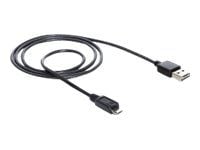 DeLOCK EASY-USB - USB-kaapeli - Micro-USB Type B (han) til USB (han) - USB 2.0 - 1 m - lajiteltu