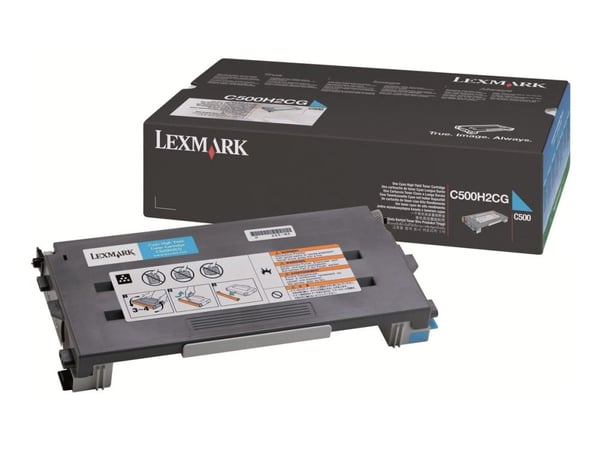 Lexmark - Høy ytelse - cyan - original - tonerpatron LCCP - for Lexmark C500n, X500n, X502n