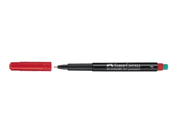 Faber-Castell Multimark, Punainen, Musta, Punainen, Hienojakoinen, 1 kpl