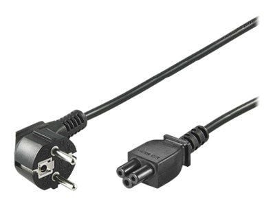 wentronic NK 114 S-180 - Strömkabel - power CEE 7/7 (hane) till IEC 60320 C5 - AC 250 V - 10 A - 1.8 m - svart