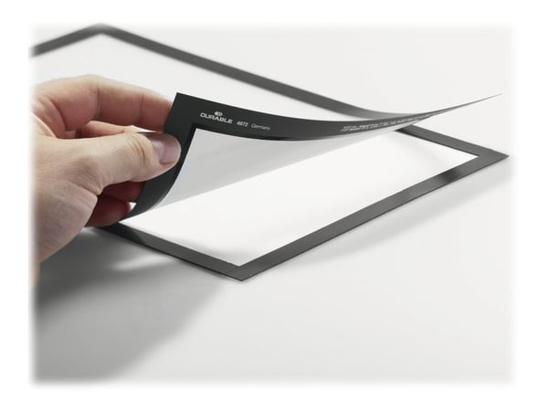 DURABLE DURAFRAME - Dokumentholder - overflatemontert - for A6 - dobbeltsidet - svart (en pakke 2)
