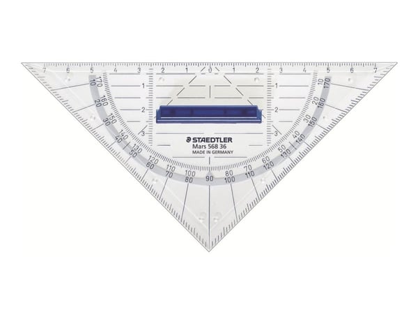STAEDTLER Mars - Trekant - 16 cm - 45°, 45° - gjennomsiktig - polystyren