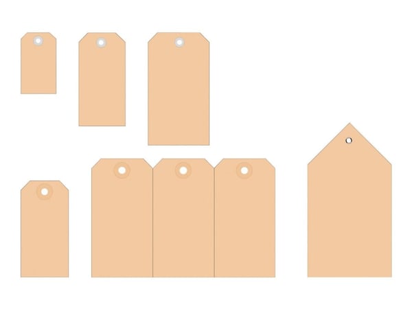 HERMA - Kartong - jämnbrun - 48 x 95 mm 1000 stk flikar