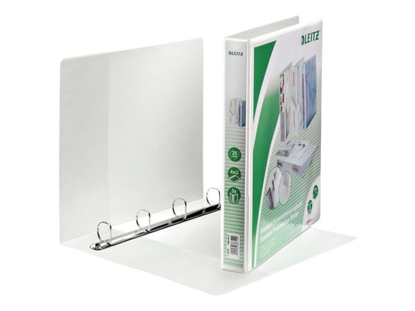 Leitz - Presentationsringpärm - för A4 Maxi - kapacitet: 250 ark - vit - för P/N: 47800003