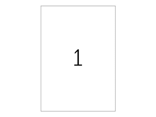 HERMA Special - Papir - matt - permanent selvklebende - blå - A4 (210 x 297 mm) 20 etikett(er) (20 ark x 1 etikett)