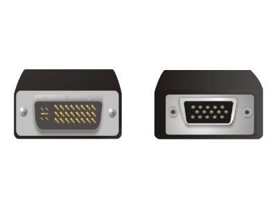 Delock - VGA-adapter - DVI-I (hann) til HD-15 (VGA) (hunn) - tommelskruer - for P/N: 95253